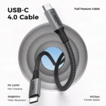 LindeCables USB-C 4.0 Gen 3 240W Premium kabel - 1 m