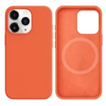 LindeCovers iPhone 12/12 Pro Silikonecover - MagSafe Kompatibel 2 Apricot Orange