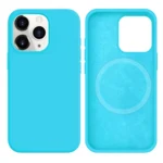 LindeCovers iPhone 12 Pro Max - Silikonecover til trådløs opladning 16 Blue