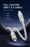 LindeCables USB-C 3.2 Gen. 2x2 100W Premium kabel - 3 m