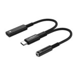 LindeCables 2-i-1 USB-C Adapter til 3.5 mm AUX
