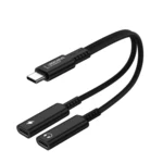LindeCables 2-i-1 USB-C Adapter til Lyd/Opladning