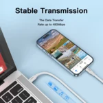 LindeCables USB-C 2.0 Silikonekabel 60W - 2 m