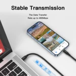 LindeCables USB-C 2.0 Silikonekabel 100W - 1.2 m