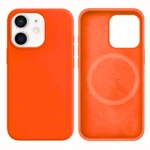 LindeCovers iPhone 12 Mini Silikonecover - MagSafe Kompatibel 66 Golden Orange