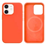 LindeCovers iPhone 12 Mini Silikonecover - MagSafe Kompatibel 13 Orange