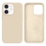 LindeCovers iPhone 12 Mini Silikonecover - MagSafe Kompatibel 11 Antique White