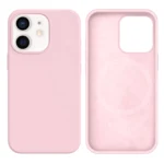 LindeCovers iPhone 12 Mini Silikonecover - MagSafe Kompatibel 75 Gray Pink