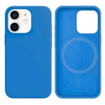 LindeCovers iPhone 12 Mini Silikonecover - MagSafe Kompatibel 3 Deep Lake Blue