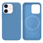 LindeCovers iPhone 12 Mini Silikonecover - MagSafe Kompatibel 24 Light Blue