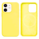 LindeCovers iPhone 12 Mini Silikonecover - MagSafe Kompatibel 37 Lemon Yellow