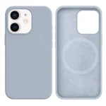 LindeCovers iPhone 12 Mini Silikonecover - MagSafe Kompatibel 26 Blue Gray