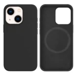 LindeCovers iPhone 13 Silikonecover - MagSafe Kompatibel 15 Charcoal Gray Black