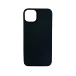 LindeCovers iPhone 12 Mini - Ægte Læder Bagside Cover Black