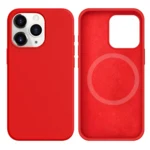 LindeCovers iPhone 13 Pro Max Silikonecover - MagSafe Kompatibel 14 Red