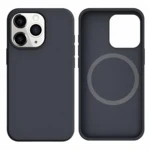 LindeCovers iPhone 13 Pro Max Silikonecover - MagSafe Kompatibel 15 Charcoal Gray Black