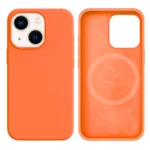LindeCovers iPhone 13 Mini Silikonecover - MagSafe Kompatibel 56 Papaya