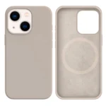 LindeCovers iPhone 13 Mini Silikonecover - MagSafe Kompatibel 10 Rock Gray