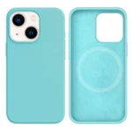 LindeCovers iPhone 13 Mini Silikonecover - MagSafe Kompatibel 21 Ice Aquamarine