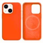 LindeCovers iPhone 14 Silikonecover - MagSafe Kompatibel 66 Golden Orange