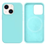 LindeCovers iPhone 14 Silikonecover - MagSafe Kompatibel 44 Blue Sea