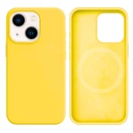 LindeCovers iPhone 14 Silikonecover - MagSafe Kompatibel 55 Light Yellow