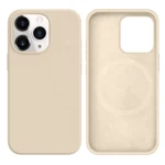 LindeCovers iPhone 14 Pro Silikonecover - MagSafe Kompatibel 11 Antique White