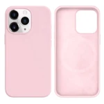 LindeCovers iPhone 14 Pro Silikonecover - MagSafe Kompatibel 75 Gray Pink