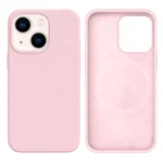 LindeCovers iPhone 14 Plus Silikonecover - MagSafe Kompatibel 75 Gray Pink