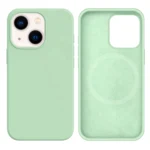 LindeCovers iPhone 14 Plus Silikonecover - MagSafe Kompatibel 68 Pistachio
