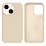 LindeCovers iPhone 15 Silikonecover - MagSafe Kompatibel 11 Antique White