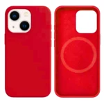 LindeCovers iPhone 15 Silikonecover - MagSafe Kompatibel 39 Cranberry