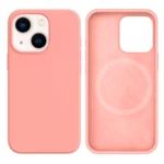 LindeCovers iPhone 15 Silikonecover - MagSafe Kompatibel 12 Pink