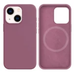 LindeCovers iPhone 15 Silikonecover - MagSafe Kompatibel 62 Black Currant