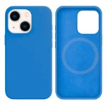 LindeCovers iPhone 15 Silikonecover - MagSafe Kompatibel 3 Deep Lake Blue