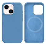 LindeCovers iPhone 15 Silikonecover - MagSafe Kompatibel 24 Light Blue