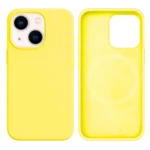 LindeCovers iPhone 15 Silikonecover - MagSafe Kompatibel 37 Lemon Yellow