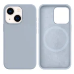 LindeCovers iPhone 15 Silikonecover - MagSafe Kompatibel 26 Blue Gray
