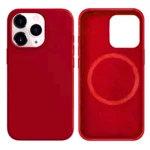 LindeCovers iPhone 15 Pro Silikonecover - MagSafe Kompatibel 33 Dark Red