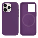 LindeCovers iPhone 15 Pro Silikonecover - MagSafe Kompatibel 45 Purple