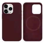 LindeCovers iPhone 15 Pro Max Silikonecover - MagSafe Kompatibel 67 Plum