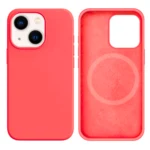LindeCovers iPhone 15 Plus Silikonecover - MagSafe Kompatibel 29 Peach