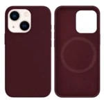 LindeCovers iPhone 15 Plus Silikonecover - MagSafe Kompatibel 67 Plum