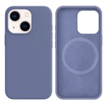 LindeCovers iPhone 15 Plus Silikonecover - MagSafe Kompatibel 46 Lavender Gray