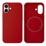 LindeCovers iPhone 16 Silikonecover - MagSafe Kompatibel 33 Dark Red