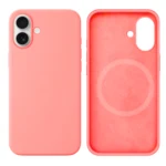 LindeCovers iPhone 16 Silikonecover - MagSafe Kompatibel 12 Pink