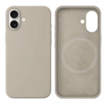 LindeCovers iPhone 16 Silikonecover - MagSafe Kompatibel 10 Rock Gray