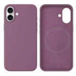 LindeCovers iPhone 16 Silikonecover - MagSafe Kompatibel 62 Black Currant