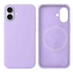 LindeCovers iPhone 16 Silikonecover - MagSafe Kompatibel 76 Lilac