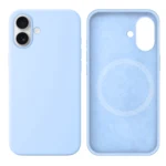 LindeCovers iPhone 16 Silikonecover - MagSafe Kompatibel 43 New Sky Blue